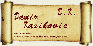 Damir Kašiković vizit kartica